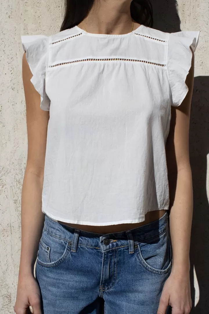 Cheap Blusa con volante Mujer Camisas Y Blusas