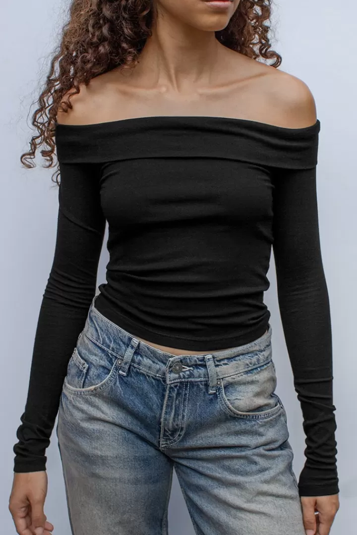 Fashion Camiseta off shoulders Mujer Camisetas