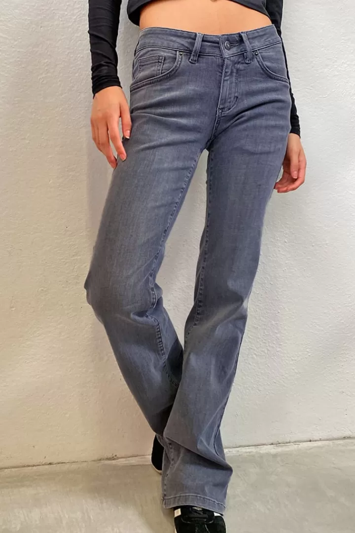 Sale Jeans flare low waist Mujer Denim